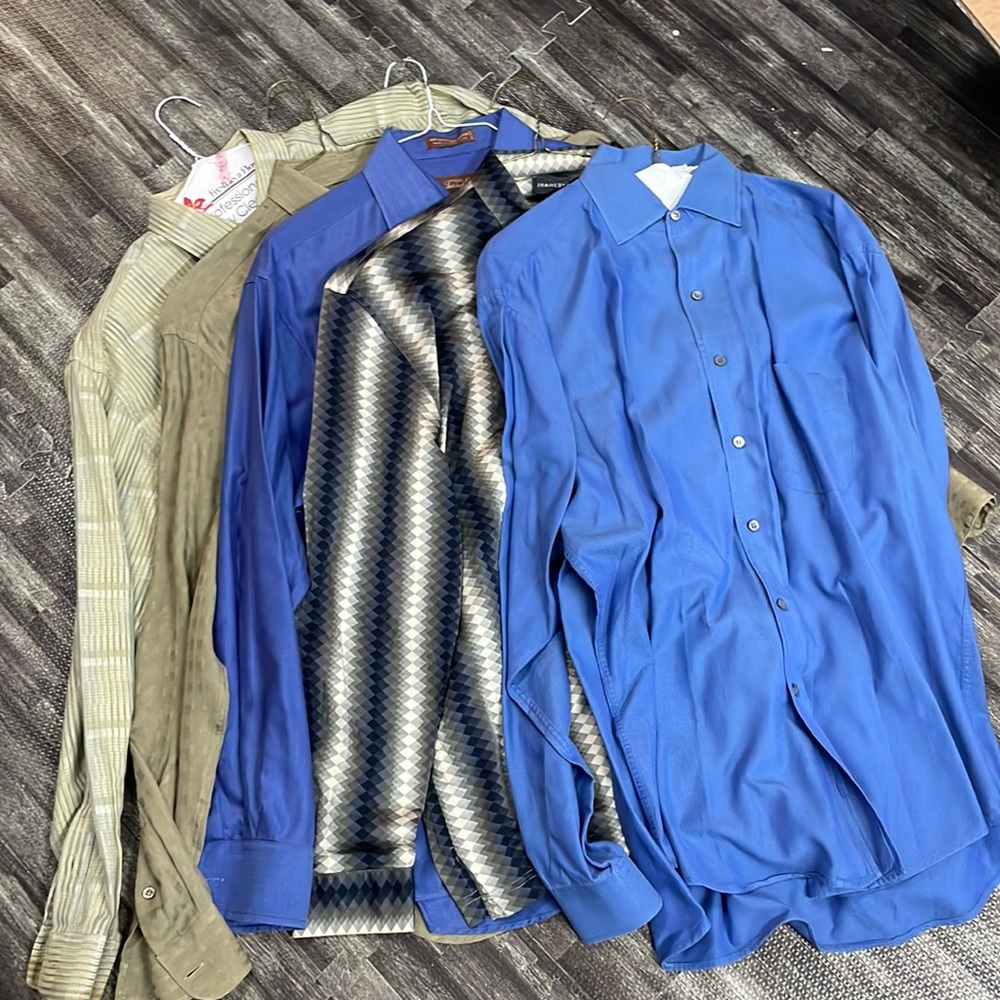 5 mens dress shirts size L